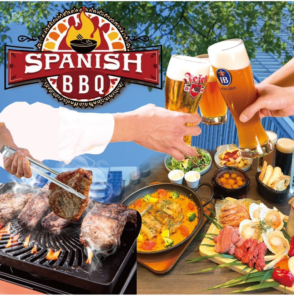 テラスでBBQ！クラフトビールとご一緒に♪